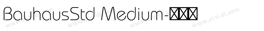 BauhausStd Medium字体转换